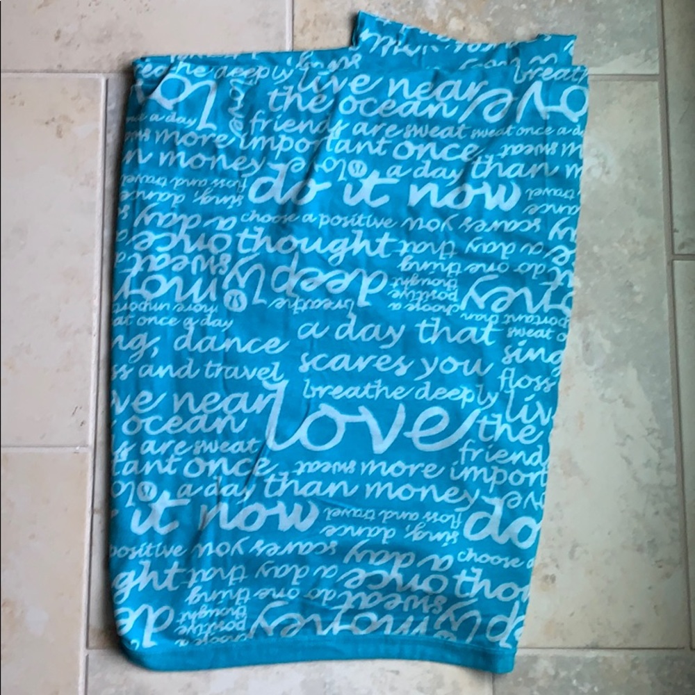 Blue Lululemon wrap/scarf